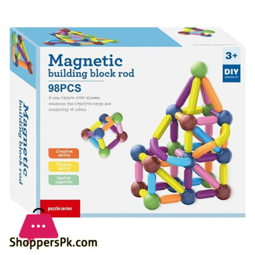 Magnetic Building Block Rod 98 PCS