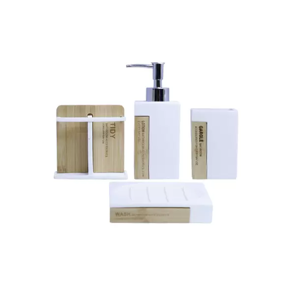 Modern Bath Set Bathroom Accessories Set Of 4 Luxury Gift Accessory For Home