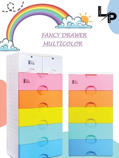 Phoenix Kids Baby Almirah Kids Room Almari Organize Kids Clothes And Accessories Design Storage Drawer 4 Large Drawer Compartments 2 Small Drawer