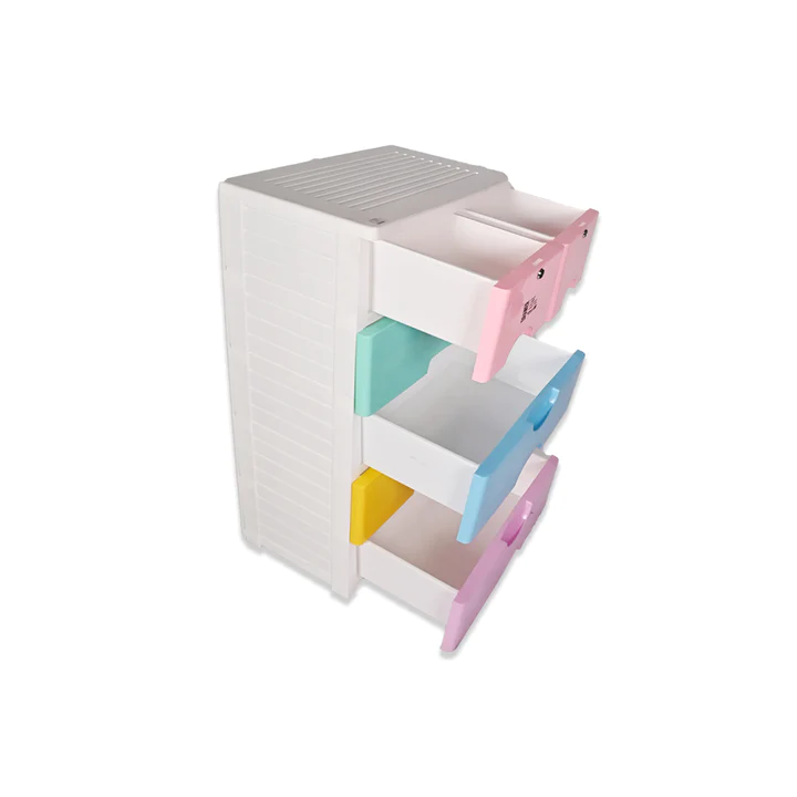 Phoenix Kids Baby Almirah Kids Room Almari Organize Kids Clothes And Accessories Design Storage Drawer 4 Large Drawer Compartments 2 Small Drawer