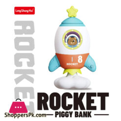 Rocket Safe Bank Baby Savings Box Rocket Cartoon Children'S Money Box