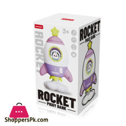 Rocket Safe Bank Baby Savings Box Rocket Cartoon Children'S Money Box