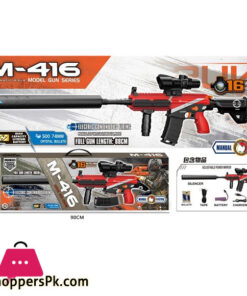 Shell Throwing M-416 Toy Gun Manual Loading And Unloading Soft Bullet Simulated Assault Rifle Boys Toy Gun - Image 2