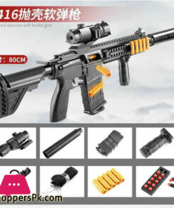 Shell Throwing M-416 Toy Gun Manual Loading and Unloading Soft Bullet Simulated Assault Rifle Boys Toy Gun