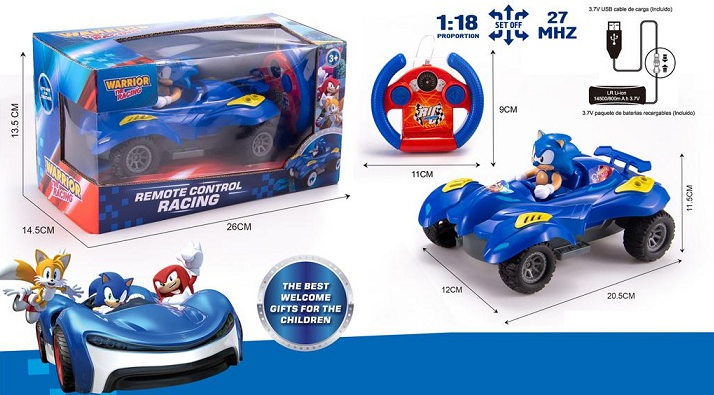Sonic The Hedgehog &Amp; Sega All-Stars Racing Rc: 1:18 Scale 2.4Ghz Remote Controlled Car
