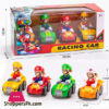Super Mario Original Karting Model 4Pcs Set Action Figure Toys Car Mario Bros Luigi Anime Peripherals Doll Children Gifts