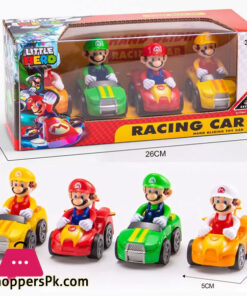 Super Mario Original Karting Model 4pcs Set Action Figure Toys Car Mario Bros Luigi Anime Peripherals Doll Children Gifts