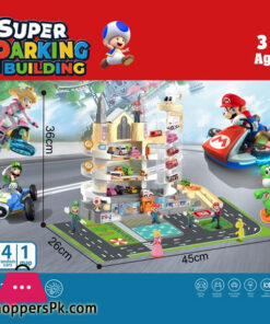 Super Mario Parking Building Racing Track Set 2023-10