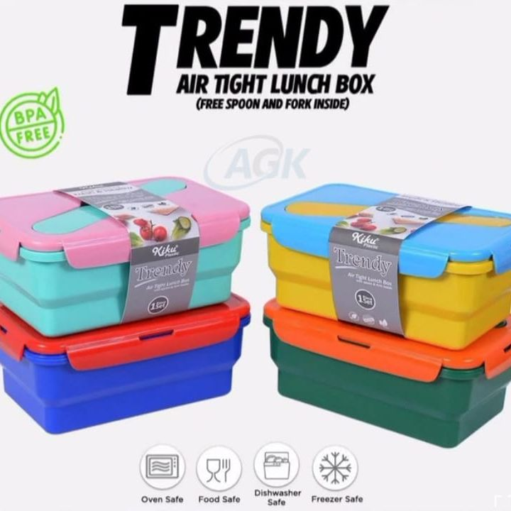 Trendy Air Tight Lunch Box For Kids With Spoon