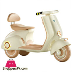 6v Small Vintage Electric Vespa Style Bike for kids 3 Wheel Motorcycle