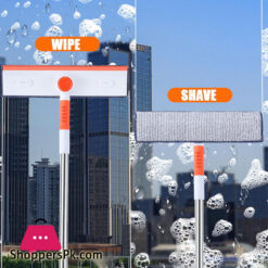 Window Cleaner Squeeze Mop Soft Spin Mops Microfiber Glass Brush Telescopic Multi-Function Scraper Dust Household Cleaning Tools