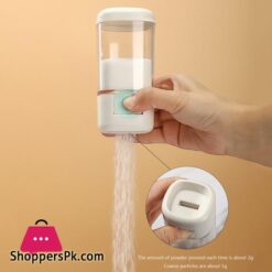 Happier Kitchen Salt Control Bottle Press Type Quantitative Salt Shaker Seasoning Jar Limited Container 2Gpress Cooking Storage Bottle