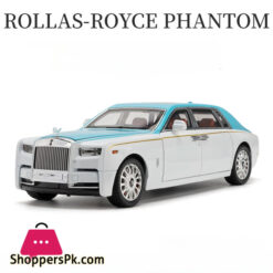 1:18 Rolls-Royce Phantom Car Toy Model Alloy Diecast Metal Cars With Sound And Light Pull Back Function