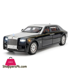 1:18 Rolls-Royce Phantom Car Toy Model Alloy Diecast Metal Cars With Sound And Light Pull Back Function