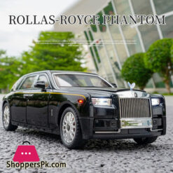 1:18 Rolls-Royce Phantom Car Toy Model Alloy Diecast Metal Cars With Sound And Light Pull Back Function