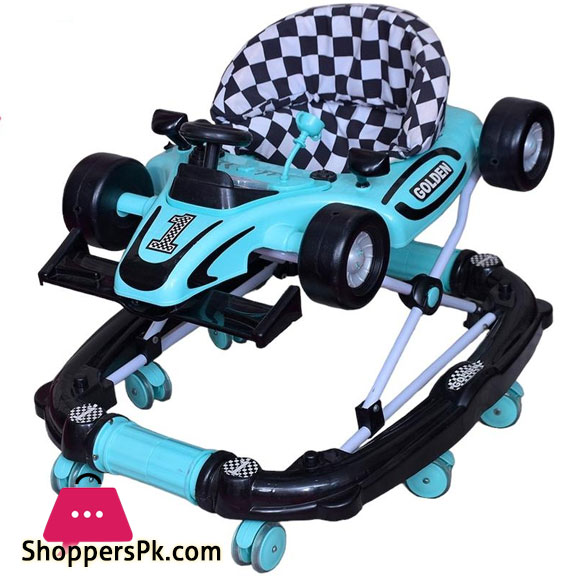 2 In 1 Rocking Plus Baby Walker Formula Car Shape With Lights &Amp; Music, In Random Colors 4 2 In 1 Rocking Plus Baby Walker Formula Car Shape With Lights &Amp; Music, In Random Colors - Image 2