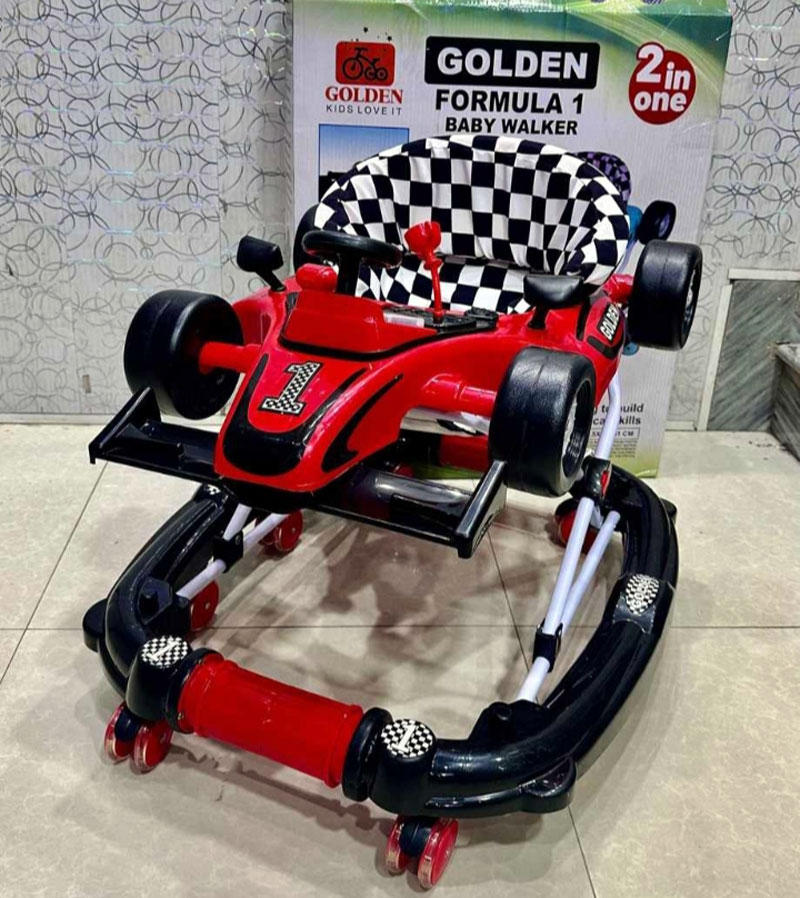 2 In 1 Rocking Plus Baby Walker Formula Car Shape With Lights &Amp; Music, In Random Colors 7 2 In 1 Rocking Plus Baby Walker Formula Car Shape With Lights &Amp; Music, In Random Colors