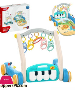 2in1 PUSH WALKER EDUCATIONAL MAT PLAYING BAND MUSICAL WOOPIE PIANO