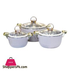 1679 3 Piece Hot Pot Set Coffee Color