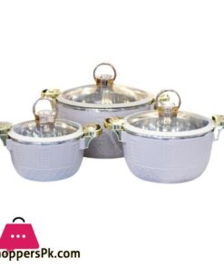 1679 3 Piece Hot Pot Set Coffee Color