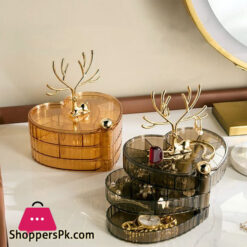 3 Layers Jewelry Storage Box Luxury Jewelry Organizer Plastic Large Capacity Earrings Rings Necklace Jewelry Organizer