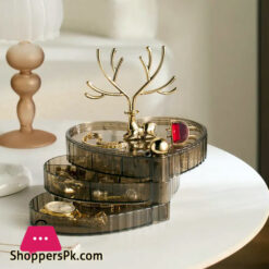 3 Layers Jewelry Storage Box Luxury Jewelry Organizer Plastic Large Capacity Earrings Rings Necklace Jewelry Organizer
