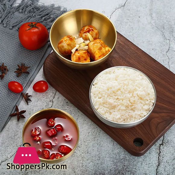 Stainless Steel Salad Rice Bowls Heat Insulation Anti-Scald Ramen Soup Rice Noodle Bowl 12 Cm 6 Stainless Steel Salad Rice Bowls Heat Insulation Anti-Scald Ramen Soup Rice Noodle Bowl 12 Cm - Image 4