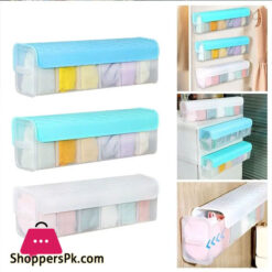 6 Grids Plastic Wall Mounted Under Garments Organizer Wall Hanging 5 6 Grids Plastic Wall Mounted Under Garments Organizer Wall Hanging