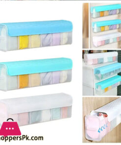 6 Grids Plastic Wall Mounted Under Garments Organizer Wall Hanging 43 6 Grids Plastic Wall Mounted Under Garments Organizer Wall Hanging - Image 2