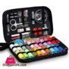 98pcs Sewing Kit Portable Sewing Kit Box Sewing Supplies Accessories With 24Pcs Thread Spools Scissors Thread Needles Tape Measure For DIY