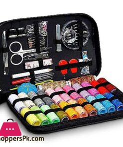 98pcs Sewing Kit Portable Sewing Kit Box Sewing Supplies Accessories With 24Pcs Thread Spools Scissors Thread Needles Tape Measure For DIY