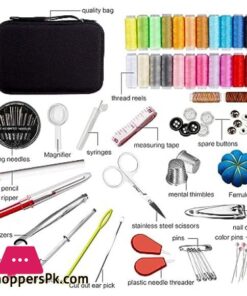 98Pcs Sewing Kit, Portable Sewing Kit Box Sewing Supplies Accessories With 24Pcs Thread Spools, Scissors, Thread Needles ,Tape Measure For Diy 15 98Pcs Sewing Kit Portable Sewing Kit Box Sewing Supplies Accessories With 24Pcs Thread Spools Scissors Thread Needles Tape Measure For Diy
