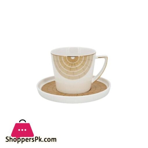 MK162 6 Person Cup Saucer Gold