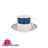 Rm279 Blue Gray Cup Saucer Set