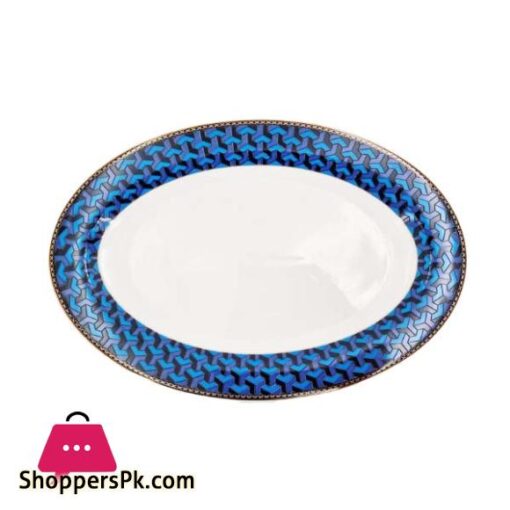 RM281 Blue Shed Oval Platter