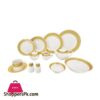 Rm294 Golden Borders 47 Piece Dinner Set