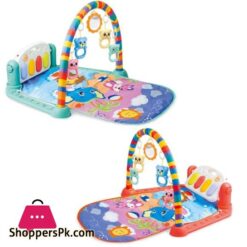 Double Layered Baby Crawling Fitness Play Mat With Light And Music