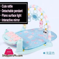 Double Layered Baby Crawling Fitness Play Mat With Light And Music