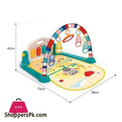 Double Layered Baby Crawling Fitness Play Mat With Light And Music