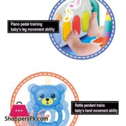 Double Layered Baby Crawling Fitness Play Mat With Light And Music