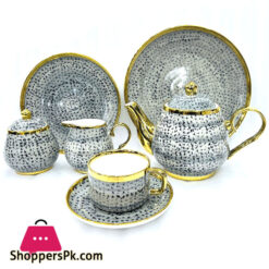 Bone China 24 Pcs Tea Set In Hand Painted Pattren