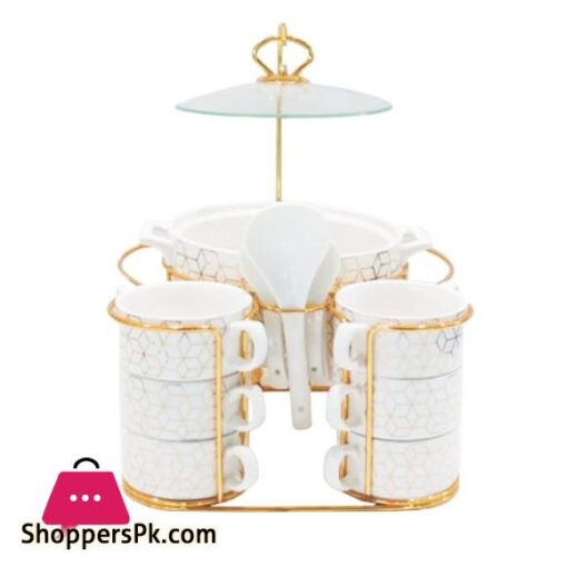 BR0140 16 Pieces Soup Set With Candle Stand