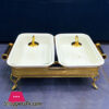 Brilliant Twin 2 In 1 Rectangular Dish With Stand 12 Inch - Br7000