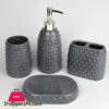Ceramic Bathroom Accessories Set Of 4 Bath Set With Soap Dispenser