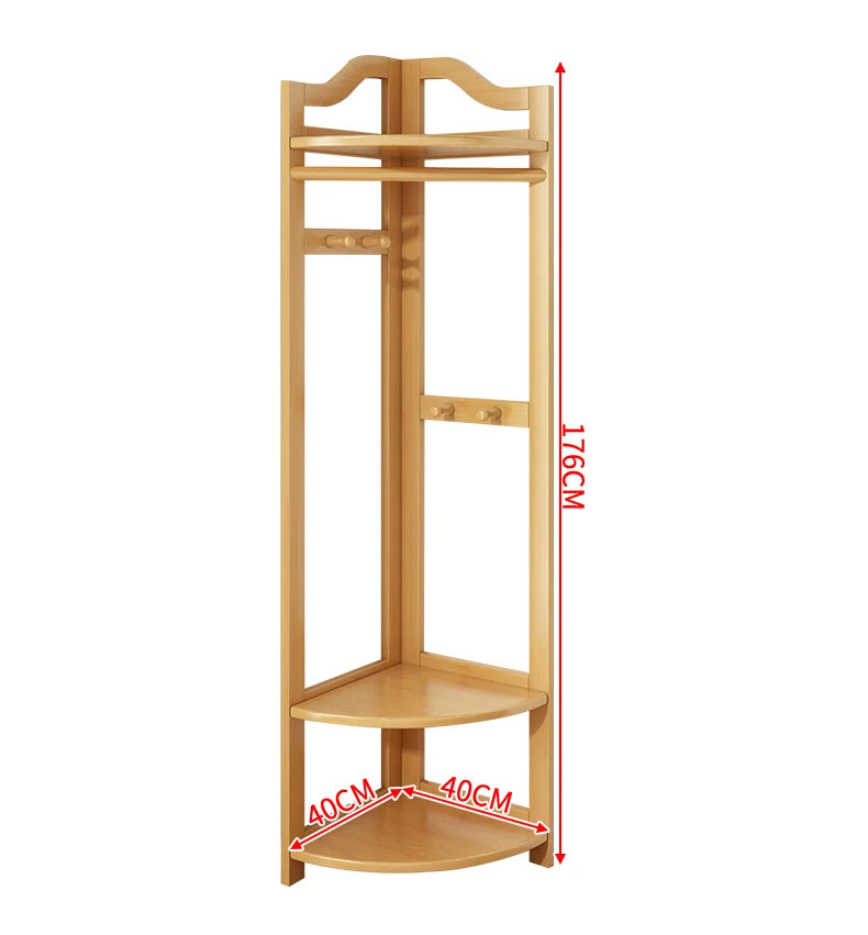 Corner Standing Floor Coat Rack Entrance Storage Minimalist Clothes Drying Rack Place Saving Tendedero Ropa Plegable Furniture