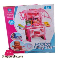 Doctor Play Set For Kids 28 Pcs Pretend Play Doctor Set in Upto 15ft Height Without Small Cute Doll Complete Medical Accessories PlaySet With Water Fountain Small Washing Sink in Corner PlaySet For Age2