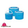 Durable Insulated 3 Piece Lunch Box Set Blue 1 9678 3 Piece Lunch Box Set Blue