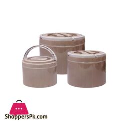 9678 3 Piece Lunch Box Set Brown