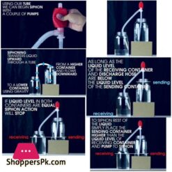 Hand Press Drinking Water Dispenser Pipe Water Suction Bottle Filling Pipe Dispenser Water Bottles Filling Water Suction Pipe Aquarium Manual Cleaner Tool Suction Pipe Fish Tank Vacuum Water Change Pump