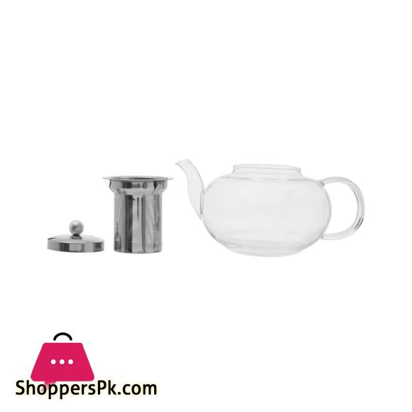 Heat Resistant Glass Teapot Coffee Tea Pot With Stainless Steel Glass Filter Infuser - 600Ml 7 Heat Resistant Teapot Premier Home 602487